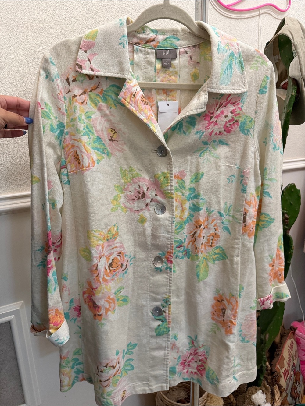 J. Jill Linen Blend Jacket NWT